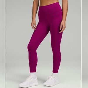 lululemon athletica Wunder Train High-Rise Tight 25" — Magenta Purple